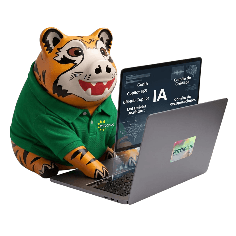 ChanchiTigre trabajando desde una laptop